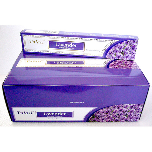 Tulasi LAVENDER MASALA 15 stick BOX of 12 Packets