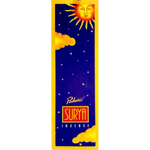 Padmini Incense Square SURYA (Sun) 8 stick BOX of 25 Packets