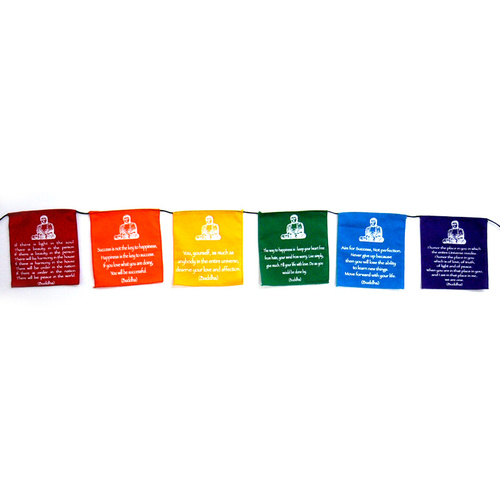 Prayer Flags BUDDHA VIVID Small 6