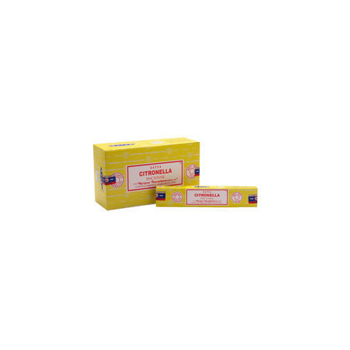 Satya Incense CITRONELLA 15g BOX of 12 Packets
