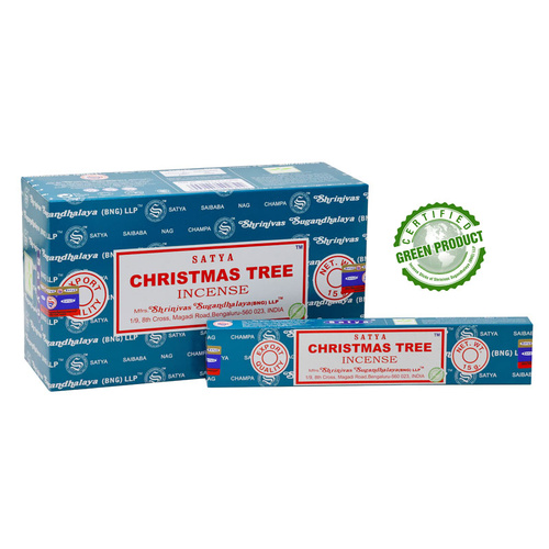 Satya Incense CHRISTMAS TREE 15g BOX of 12 Packets