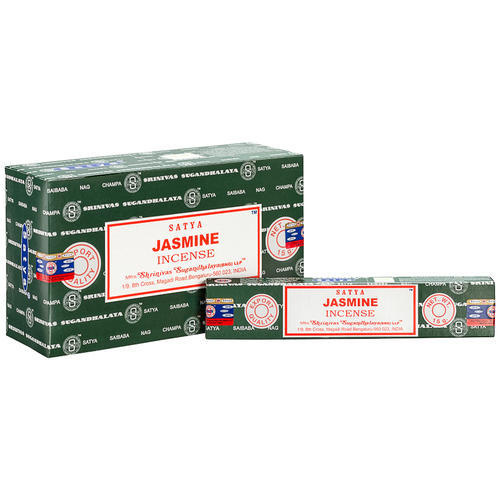 Satya Incense JASMINE 15g BOX of 12 Packets