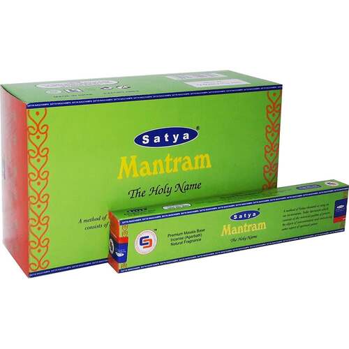 Satya Incense MANTRAM 15g BOX of 12 Packets