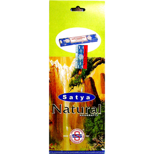 Satya Incense NATURAL 10g BOX of 25 Packets