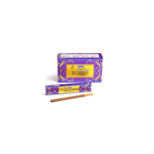 Satya Incense NATURAL LAVENDER 15g BOX of 12 Packets