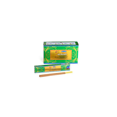 Satya Incense NATURAL PATCHOULI 15g BOX of 12 Packets