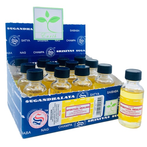 Satya Burner Oil SPIRITUAL HEALING 30ml BOX of 12 Bottles
