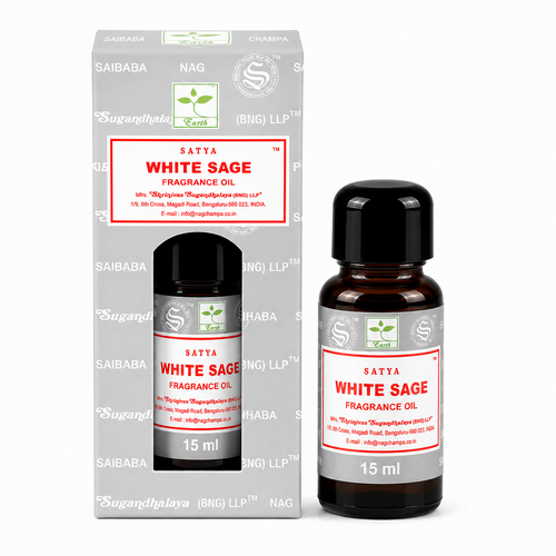 Satya White Sage Fragrance Oil 15ml BOX of 12 Bottles