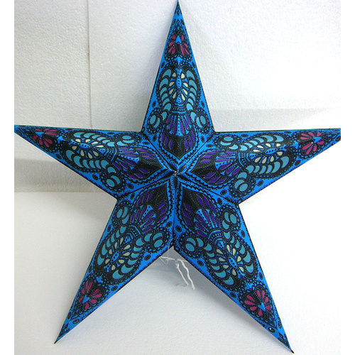 Star Hanging Lantern BLACK BLUE PINK