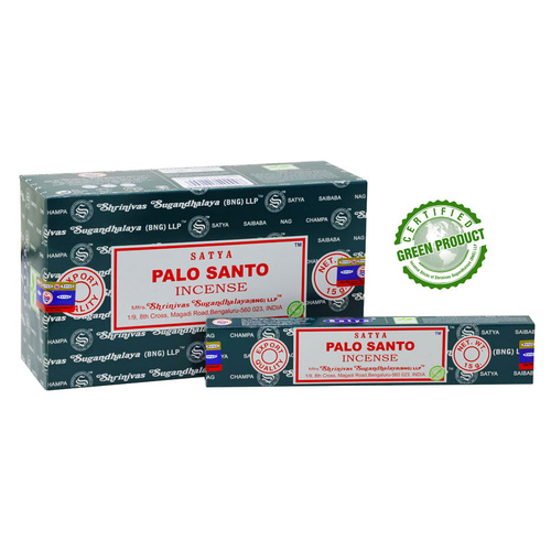 Satya Incense PALO SANTO 15g BOX of 12 Packets