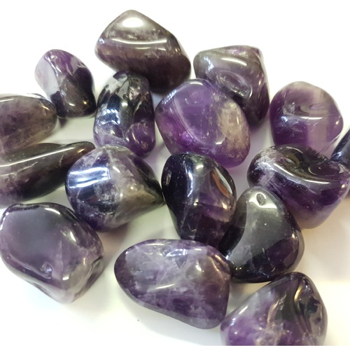 Tumbled Stones 500g AMETHYST chevron Bulk