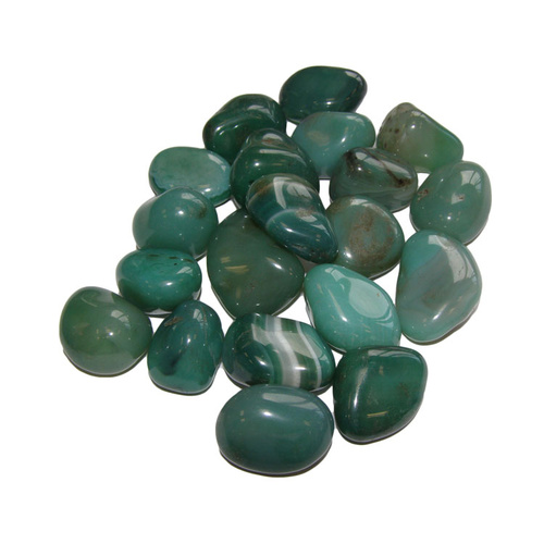 Tumbled Stones DYED AGATE GREEN 200g
