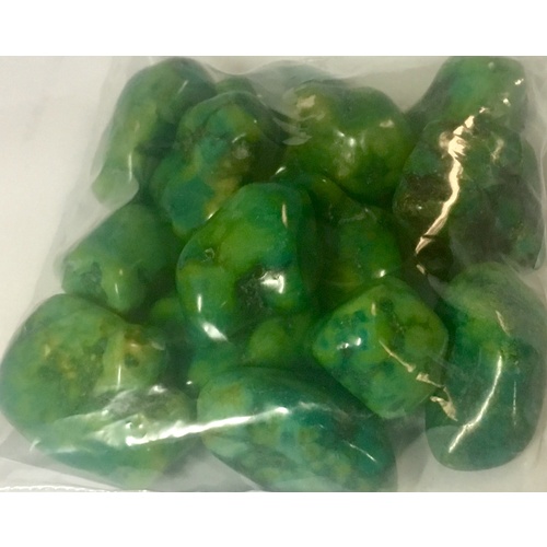 Tumbled Stones 200g MAGNESITE GREEN Bulk