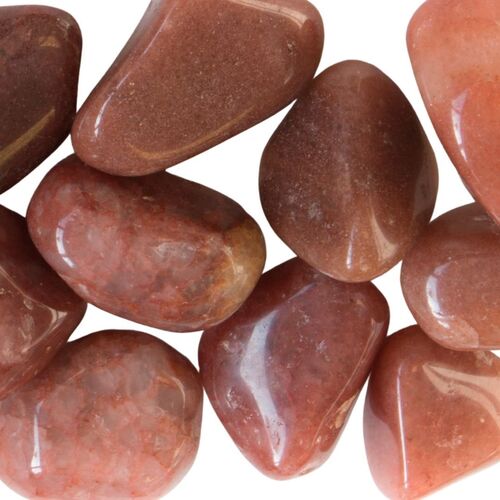 Tumbled Stones RED RUTILATED QUARTZ 200g