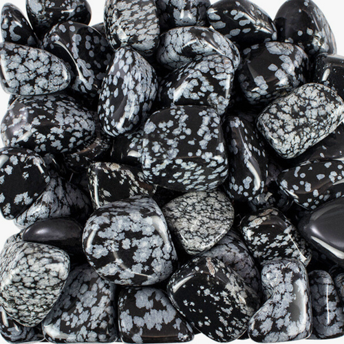 Tumbled Stones SNOWFLAKE OBSIDIAN Bulk 1KG